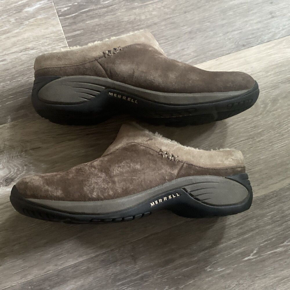 Merrell Bella Women’s Faux Fur Select Grip Form2 Brown Suede Cozy & Warm Size 6 - Picture 10 of 10